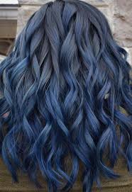 The hair underneath is still dark blue, because it isn't exposed to the sun. 65 Iridescent Blue Hair Color Shades Blue Hair Dye Tips Glowsly