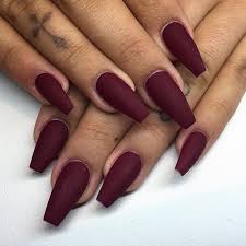 Acrylic nail application costs less than gel nail application. Ink361 The Instagram Web Interface Burgundy Nails Maroon Nails Matte Nails Design