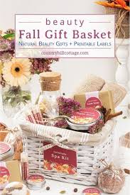 diy beauty fall gift basket pretty
