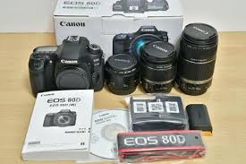 ¡compra con seguridad en ebay! Black Canon Eos 80d Digital Slr Camera At Price 20000 Inr Box In Hyderabad Id 5530385