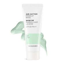 the face air cotton makeup base mint