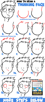 Safe, secure & free returns. How To Draw Cartoon Facial Expressions Thinking Wondering Figuring How To Draw Step By Step Drawing Tutorials