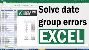 dates not grouping in pivot tables in