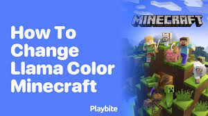how to change llama color in minecraft