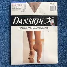 Danskin Convertible Tights Ballet Dance Tan Nwt