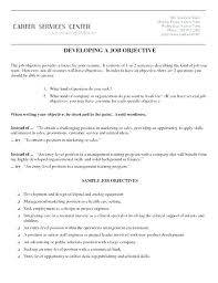 Objective For A Job Resume Customer Part Time Job Resume Objective