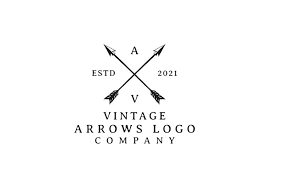 vine hipster crossed arrow logo