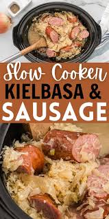 slow cooker kielbasa and sauer