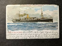 1907 STEAMSHIP DARMSTADT, Norddeutscher Lloyd Line Naval Cover Postcard  £7.89 - PicClick UK