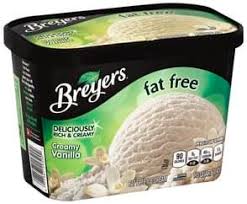 breyers fat free creamy vanilla ice