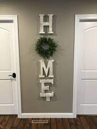 Home Letters And Wreath From Hobby