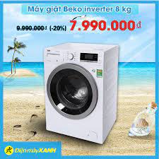 Điện máy XANH (dienmayxanh.com) - 💧Máy giặt Beko inverter 8 kg WTV 8634 XS0  🎟️Giá thay cũ - đổi mới: 7.990.000₫ 🎟️Giá thường: 9.990.000₫ (-20%)  🎟️Trả góp 0% --- 🎯Đặc điểm nổi