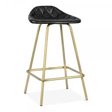 A wide range of high stools for kitchen and peninsulas. Black Leather Laguna Quilted Bar Stool 66cm Kitchen Stools