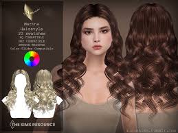 the sims resource marina curly hairstyle