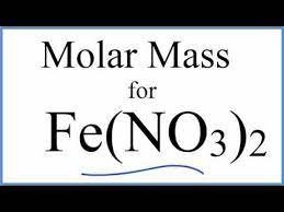 molar m molecular weight of fe no3