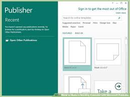 Make A Monthly Calendar With Microsoft Publisher Mirosoft
