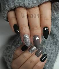 classy nail designs silver nails