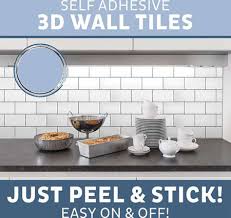 We'll review the issue and make a decision about a partial or a full refund. Peel And Stick Tile Backsplash Subway Tile For Kitchen Bathroom Laundry Room Removable 3d Subway Wall Tile 5pcs Buy On Zoodmall Peel And Stick Tile Backsplash Subway Tile For Kitchen Bathroom Laundry
