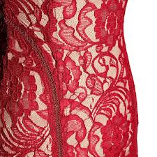 guess alina red lace dress new with