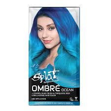 blue hair dye with bleach
