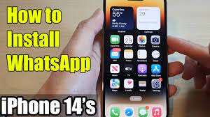 14 pro max how to install whatsapp app