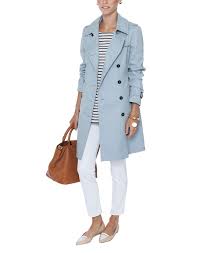 Victor Light Blue Trench Coat By