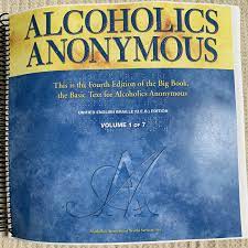 alcoholic anonymous big book braille