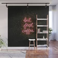 Neon Sign Ivy Wall Wall Mural By Only