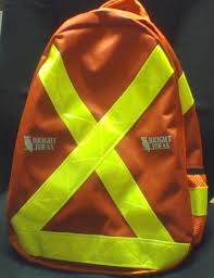 innovative reflective orange backpack