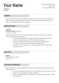 Free Resume Templates Download From Super Resume