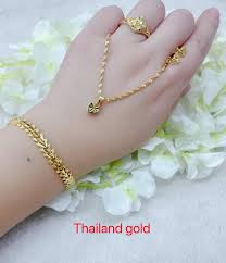 18k thailand gold set of necklace