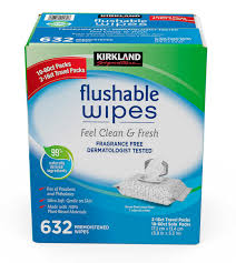kirkland signature flushable baby wipes
