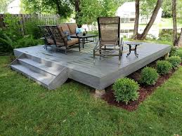 Simple Ground Level Deck Deck Designs