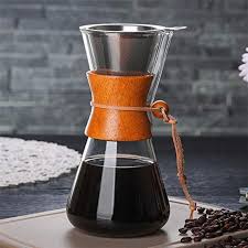 Metal Glass Hand Drip Coffee Maker