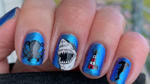 shark week nail art is going viral
