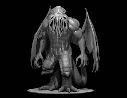 Cthulhu! Free stl info in comments >:E : r/PrintedMinis