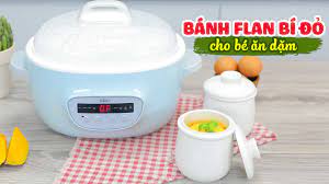 Feedy Việt Nam - LÀM BÁNH FLAN BÍ ĐỎ CHO EM ĂN DẶM THƠM NGON HẤP DẪN