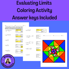 Evaluating Limits Coloring Activity