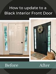 want a black interior front door how