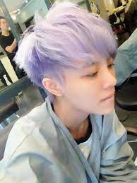 Men hair color hair dye colors pelo guay short blue hair mens blue hair mens hair boys colored hair ocean hair most thick hair men prefer to have a haircut that goes with their lifestyle, a kind of hairstyle that is not only. Pin By Nellie Chung On Ulzzang Boys Colored Hair Dyed Hair Men Pastel Purple Hair