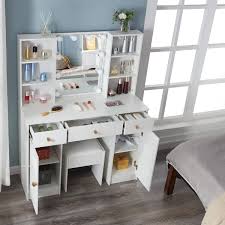drawers stool modern vanity set bedroom
