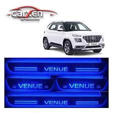 Get oem hyundai parts and accessories at affordable prices when you shop with us here on our online hyundai auto parts store. Carxen Car Accessories Door Foot Step Led Sill Plate For Hyundai Venue Set Of 4pcs Blue Amazon In Car Motorbike