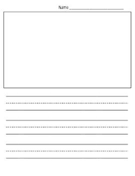Free Kindergarten Writing Paper Template Show And Tell Classroom