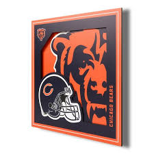 Nfl Chicago Bears 3d Logo Series Wall