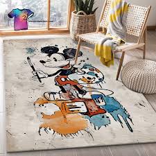 mickey mouse drawing living room rug