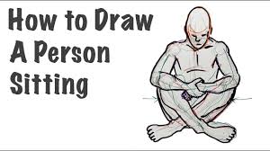 person sitting sketching tutorial