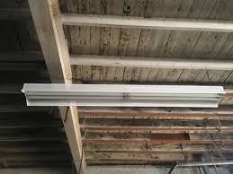 exposed beams and insulation