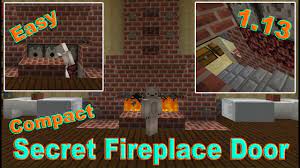minecraft fireplace door and