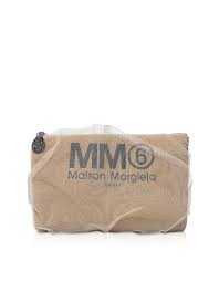 Best Price On The Market At Italist Mm6 Maison Margiela Mm6 Maison Martin Margiela Nude Signature Pouch