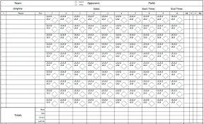 15 Baseball Score Sheet Pdf Lettering Site
